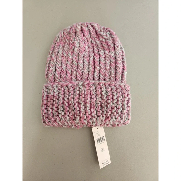 NWT By Anthropologie Pearl Knit Beanie Pink One Size - Picture 2 of 13